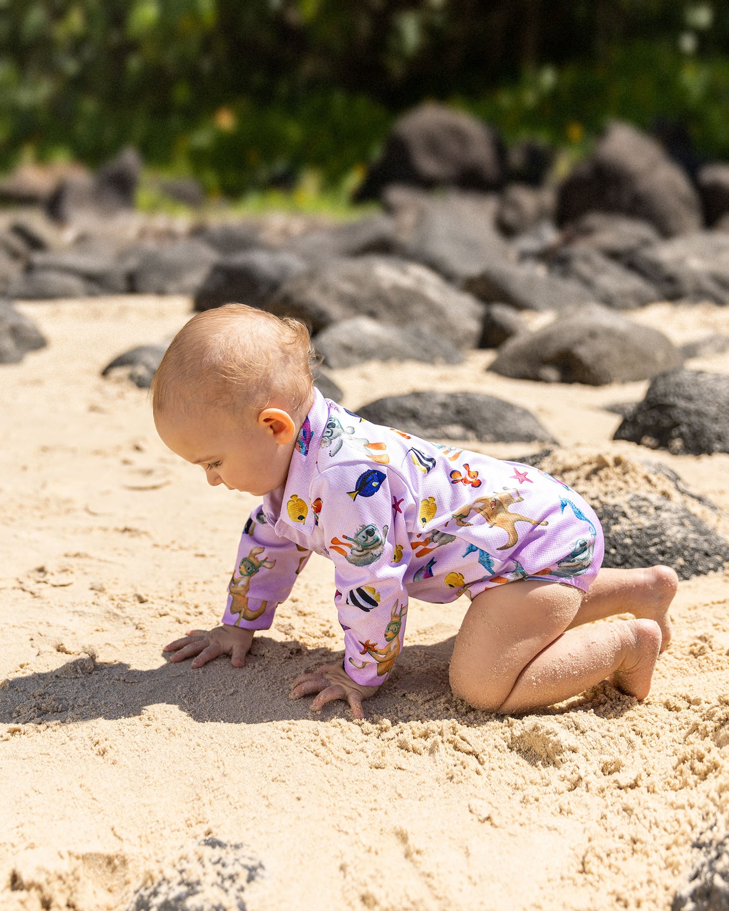 Dive Pink Romper