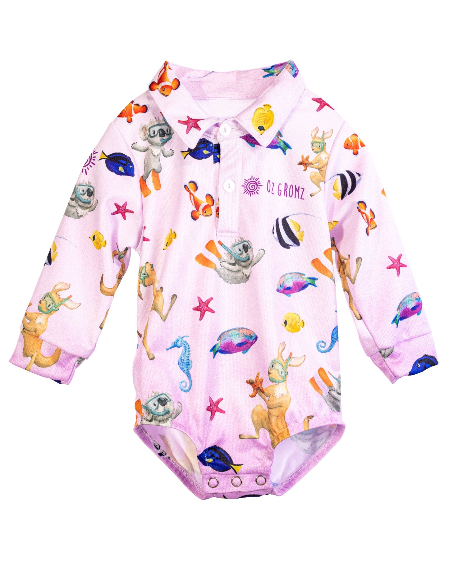Dive Pink Romper