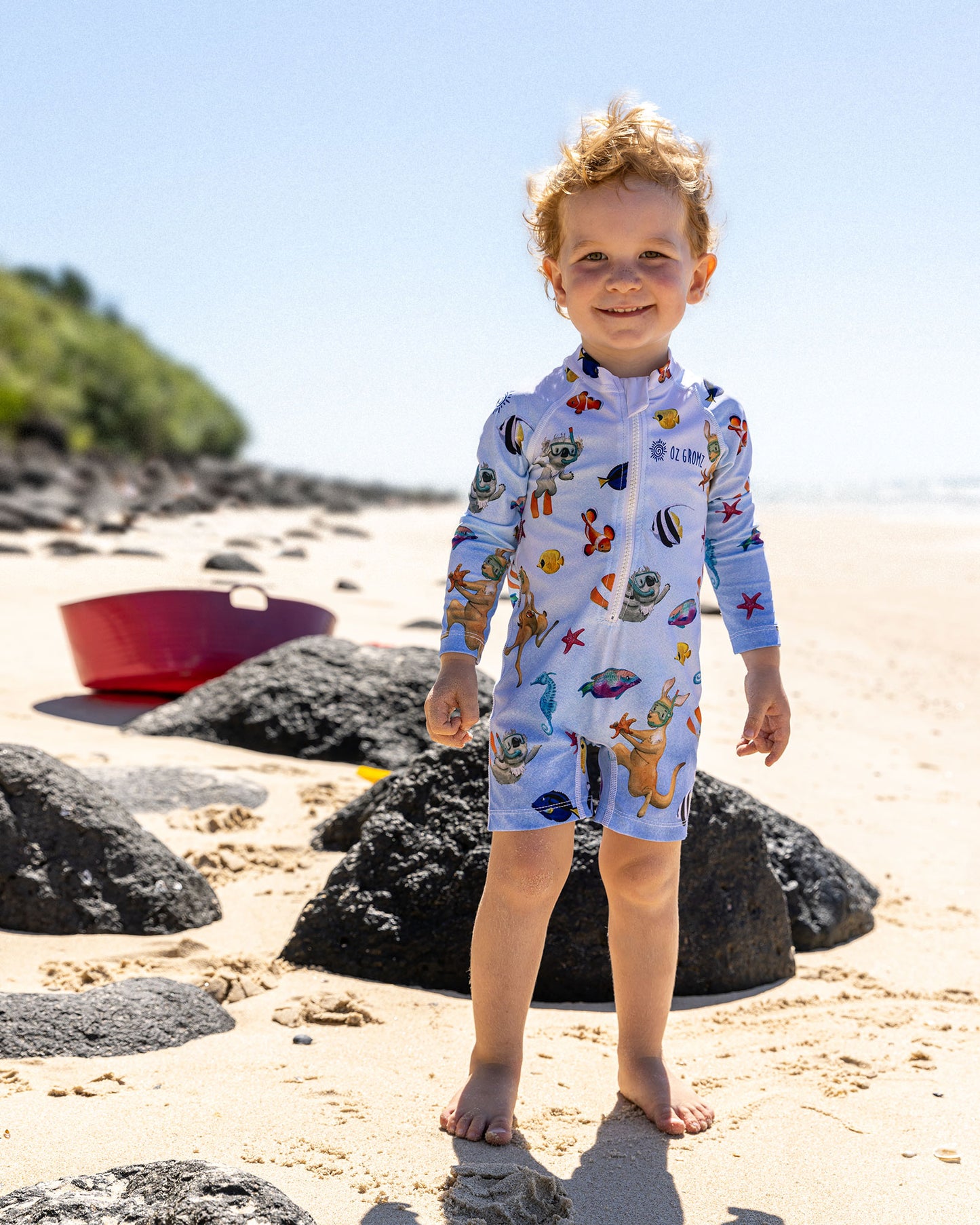 Dive Blue Long Sleeve Swim Suit