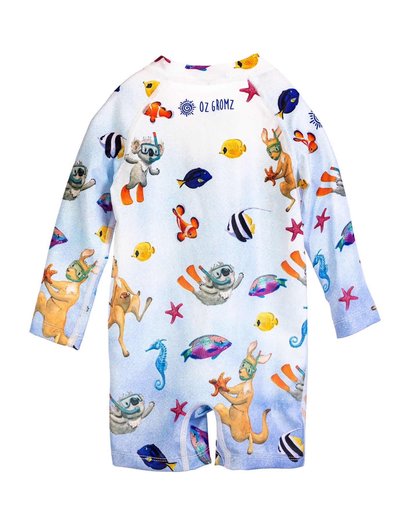 Dive Blue Long Sleeve Swim Suit
