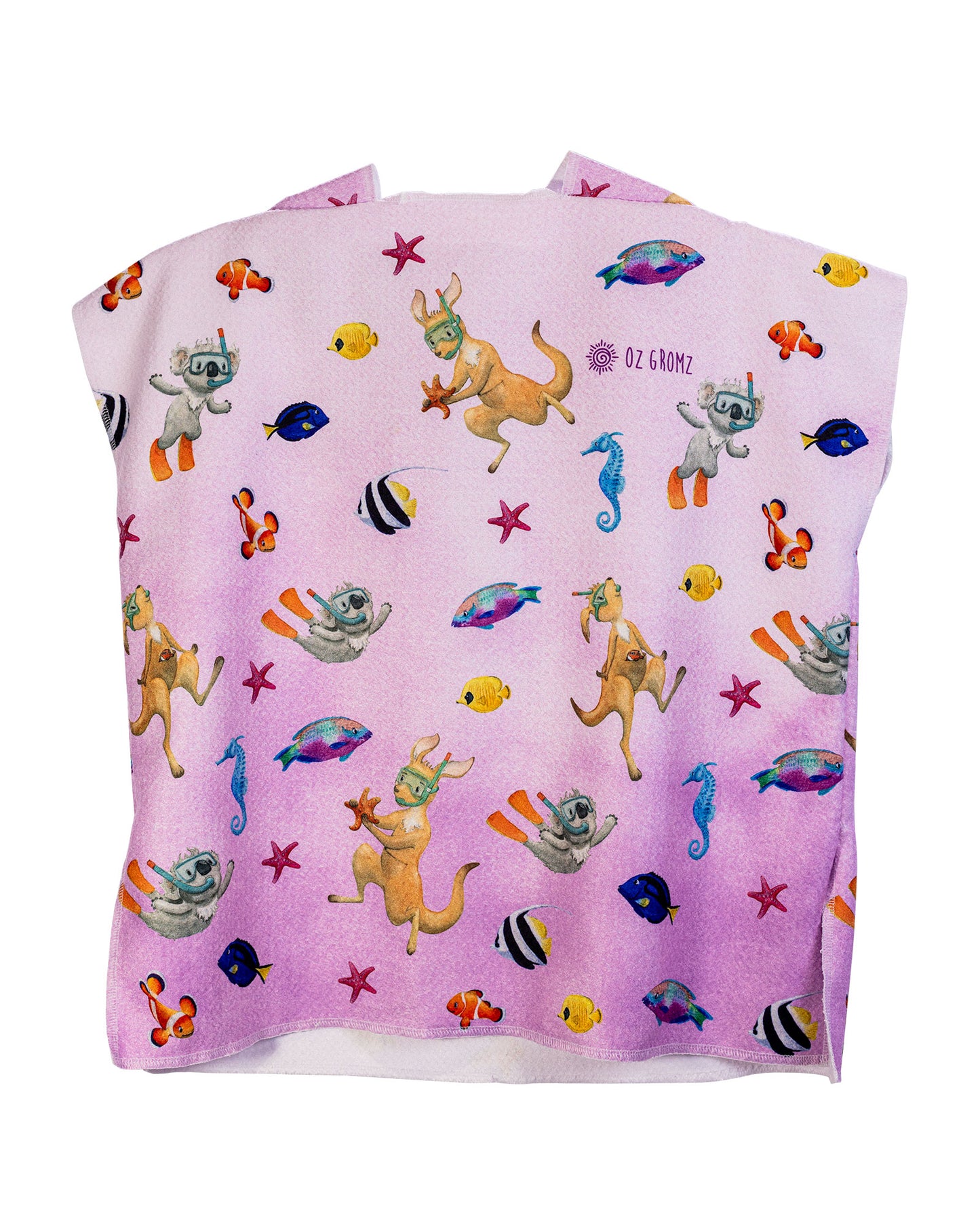 Dive Pink Hooded Towel