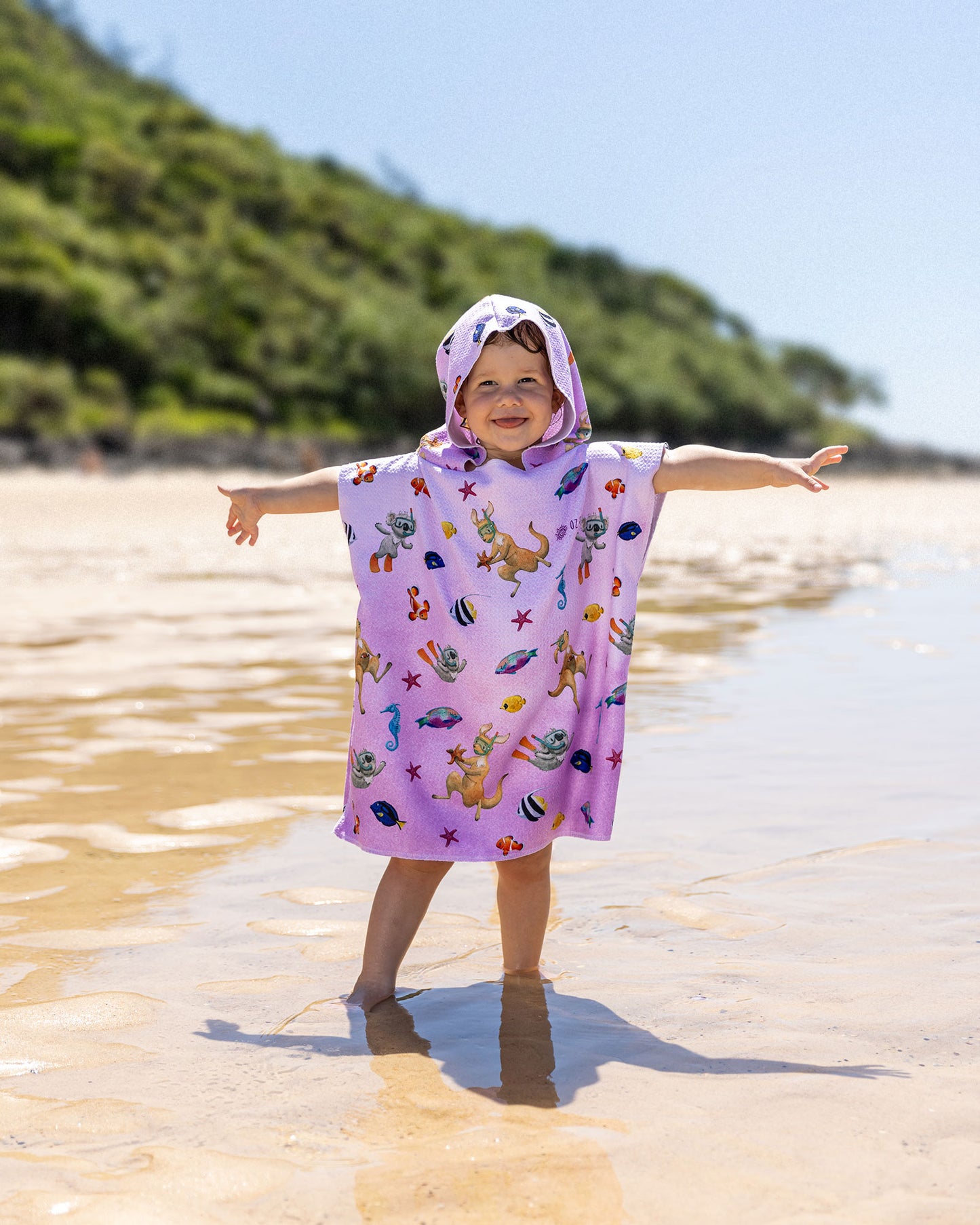 Dive Pink Hooded Towel