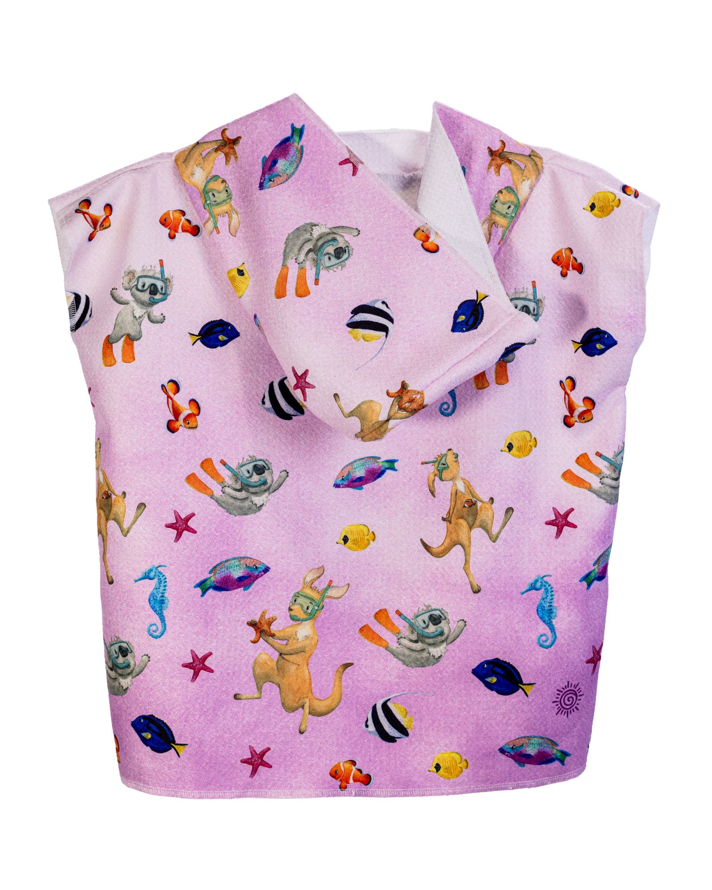 Dive Pink Hooded Towel