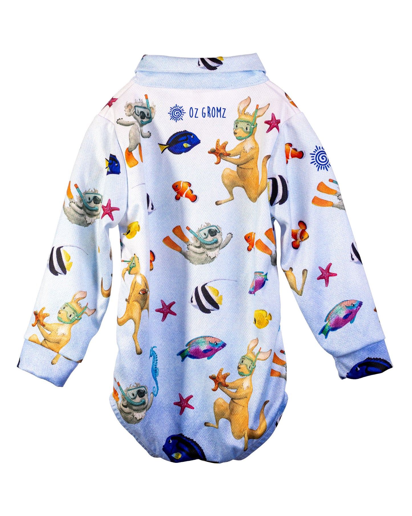 Dive Blue Romper
