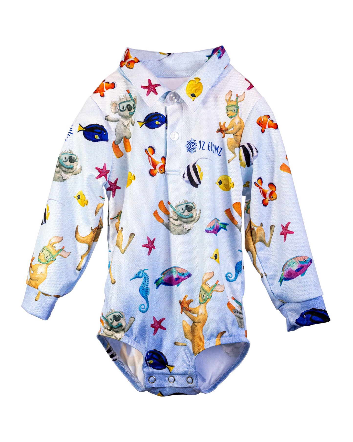 Dive Blue Romper